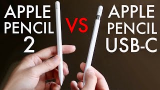 Apple Pencil USBC Vs Apple Pencil 2 Comparison Review [upl. by Hodge]