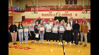 Rogersville City School Lady Warrior Volleyball team honored for stellar 2024 season [upl. by Santos]