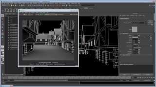 Rendering Wireframe in Maya [upl. by Notlok]