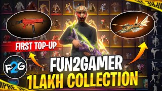 1 Lakh Collection Free Fire ID 🔥  FUN2GAMER Collection Video [upl. by Wivina212]