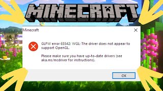 glfw error 65542 minecraft step by step [upl. by Crystal171]