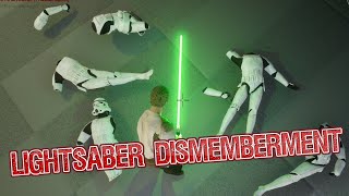 Jedi Knight  Dark Forces 2  Unreal Engine  Saber Dismemberment [upl. by Manny780]