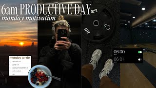 6am productive day monday motivation vlog  closet clearout getting motivated 🪴 [upl. by Joane]