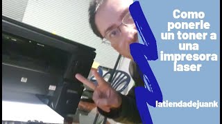 tutorial basico como cambiar un toner de una impresora hp laserjet m1132 [upl. by Adev91]