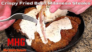 Delicious Crispy Fried Beef Milanesa Steaks and Country Gravy [upl. by Nicole]