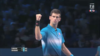 Djokovic vs Nishikori  World Tour Finals 2015  RR HD [upl. by Lars]