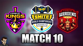 SMITE WORLD CHAMPIONSHIP SAISON 10  MATCH 10 ► CAMELOT KINGS Vs KAOLIN WARDENS bo 5 [upl. by Artenahs]