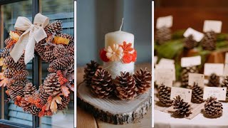 Rustic Fall Decor 15 Charming Pinecone Ideas You’ll Love [upl. by Eilsil]