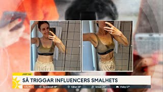 Så triggar influencers smalhetsen ”Bränsle i min ätstörning”  Nyhetsmorgon  TV4 amp TV4 Play [upl. by Eetnahc]