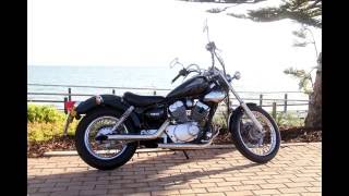 2005 Yamaha Virago 250 Exhaust Mod [upl. by Dahl]