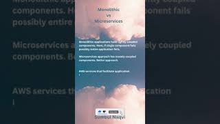 AWS Monolithic vs Microservices [upl. by Tremaine]