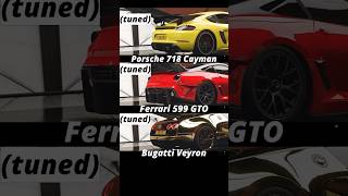 Race 🥵 718 Cayman VS 599 GTO VS VEYRON bugatti ferrari porsche dragrace shortsfeed [upl. by Kreegar]