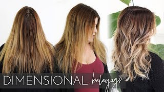 Dimensional Balayage  How to Add Lowlights and Highlights using my Foilayage Technique [upl. by Morgun781]