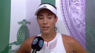 Garbiñe Muguruza d Magdaléna Rybáriková  W2017 PM Interview [upl. by Michi347]