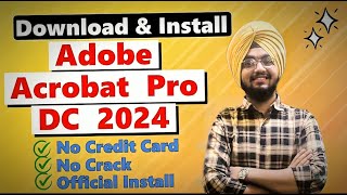 How to Download Adobe Acrobat Pro DC 2024  No Credit Card  No Crack  Easy Guide [upl. by Ahsrav]