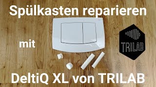 Spülkasten reparieren  Defekter Abstandhalter und Kunststoffschraube ersetzten  DeltiQ XL Trilab [upl. by Mcbride]