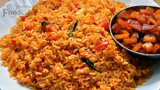 Tomato Rice Recipe Quick and Tasty Thakkali Sadam [upl. by Yzmar]