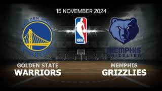 Golden State Warriors VS Memphis Grizzlies  NBA Match Prediction  Basketball Match Prediction [upl. by Erdnassac736]