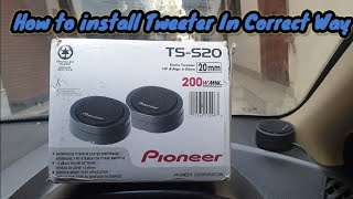 how to install tweeters tss20 pioneer [upl. by Neffets]