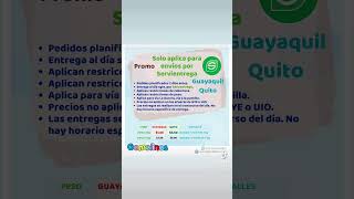 Servicio a domicilio con descuento Envíos por Servientrega Ecuador gemelines tiendaenlinea [upl. by Gebler]