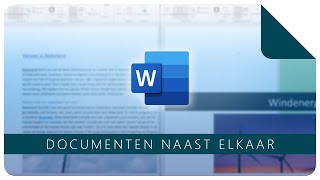 Documenten naast elkaar tonen  Microsoft Word [upl. by Ativad]