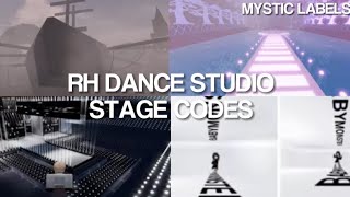 ROBLOX RH DANCE STUDIO STAGE CODES  PART 2 [upl. by Golub112]