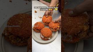 KFC style paneer Shawarma Burger😋🥵 burgerrecipe burgerviral burgers streetfood foodblogindia [upl. by Yerrot]