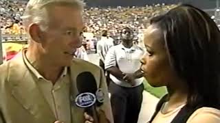 Pam Oliver interviews Jerry Jones after the Half at Pittsburgh August 21 2003 [upl. by Darmit852]