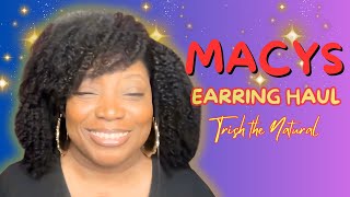 Macys Holiday Earring Haul  Vlogmas 2023 Day 9 [upl. by Eerdna476]