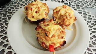 BABECZKI ALA PIZZA  SUPER EASY PIZZA CUPCAKES RECIPE [upl. by Wilcox82]