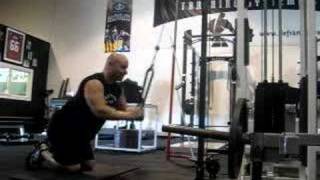 DeFrancosTrainingcom  Kneeling quotJquot pulldowns wrope [upl. by Keating]