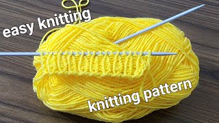 super knitting pattern stitch 👌Easy and beautiful knitting pattern [upl. by Acinhoj]