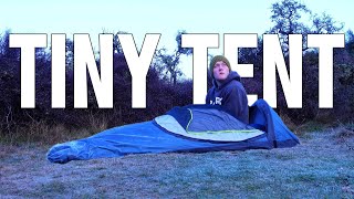 Tiny Tent Winter Camping  Outdoor Research Ascentshell Bivy [upl. by Doone]