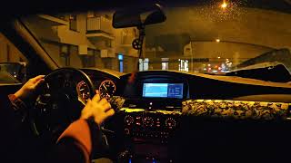 BMW E61 535D 370HP POV night drive [upl. by Retrac559]