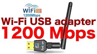 無線LAN WiFi USB アダプター 1200Mbps高速 5G867Mbps24G300Mbps 11acnagb デュアルバンド 光回線を解約 Windows Mac 対応 [upl. by Erret]