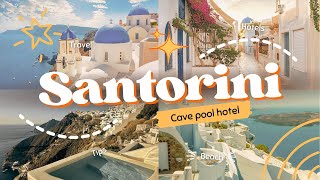 Santorini Dana Villa Cave Pool Room Tour [upl. by Dnalyag]