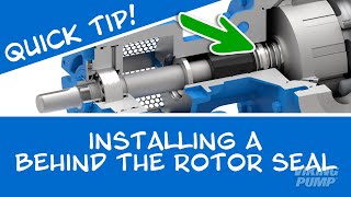 Quick Tip Installing a Behind the Rotor Seal in a Viking Pump [upl. by Hinch]