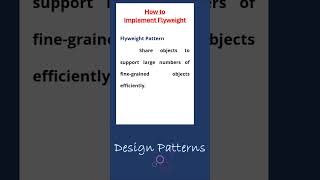 implement flyweight pattern  design patterns in action [upl. by Itra89]