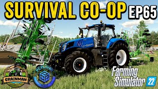 SAMASZING NEW HAY EQUIPMENT 😀🚜 SURVIVAL CHALLENGE COOP  FS22  EPISODE 65 [upl. by Llezniuq]