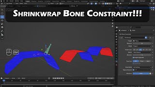 Shrinkwrap Bone Constraint Blender [upl. by Pickard]