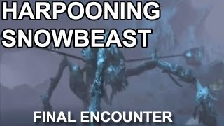 Dead Space 3  Harpooning snowbeast boss final encounter [upl. by Hetty205]