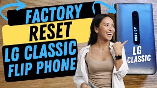 Factory Reset Hard Reset LG Classic Flip Phone  LG125DL [upl. by Attlee]