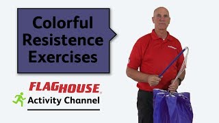 3 Colorful Resistance Phys Ed Activities Ep 41  Wind Wands [upl. by Ycnan]