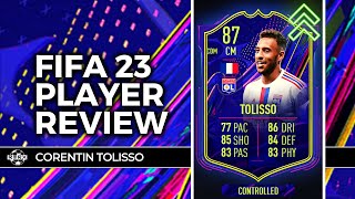 87 OTW CORENTIN TOLISSO PLAYER REVIEW  FIFA 23 ULTIMATE TEAM  ONES TO WATCH UPGRADED [upl. by Nicholle]