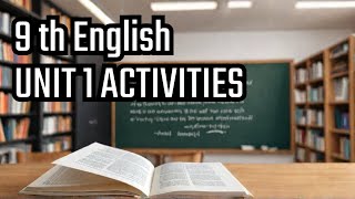 9th English  Unit 1  nothing twice poem  Activities  Answers  imagery [upl. by Getter573]