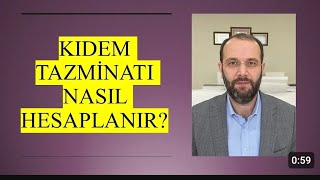 KIDEM TAZMİNATI NASIL HESAPLANIR tazminat çalışması kıdemtazminatı [upl. by Kinata]