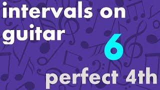 Train Your Ear  Intervals on Guitar 615  Perfect Fourth [upl. by Mayhs]