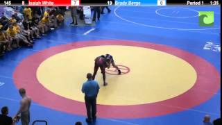 145 Isaiah White vs Brady Berge [upl. by Gus]