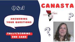 How to play American Modern Canasta scoring tally end game score QampA on Real Canasta canasta [upl. by Ardnahcal]