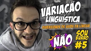 Variação linguística diversidade de usos da língua  não sou burro 5😜🤔 [upl. by Marozik]